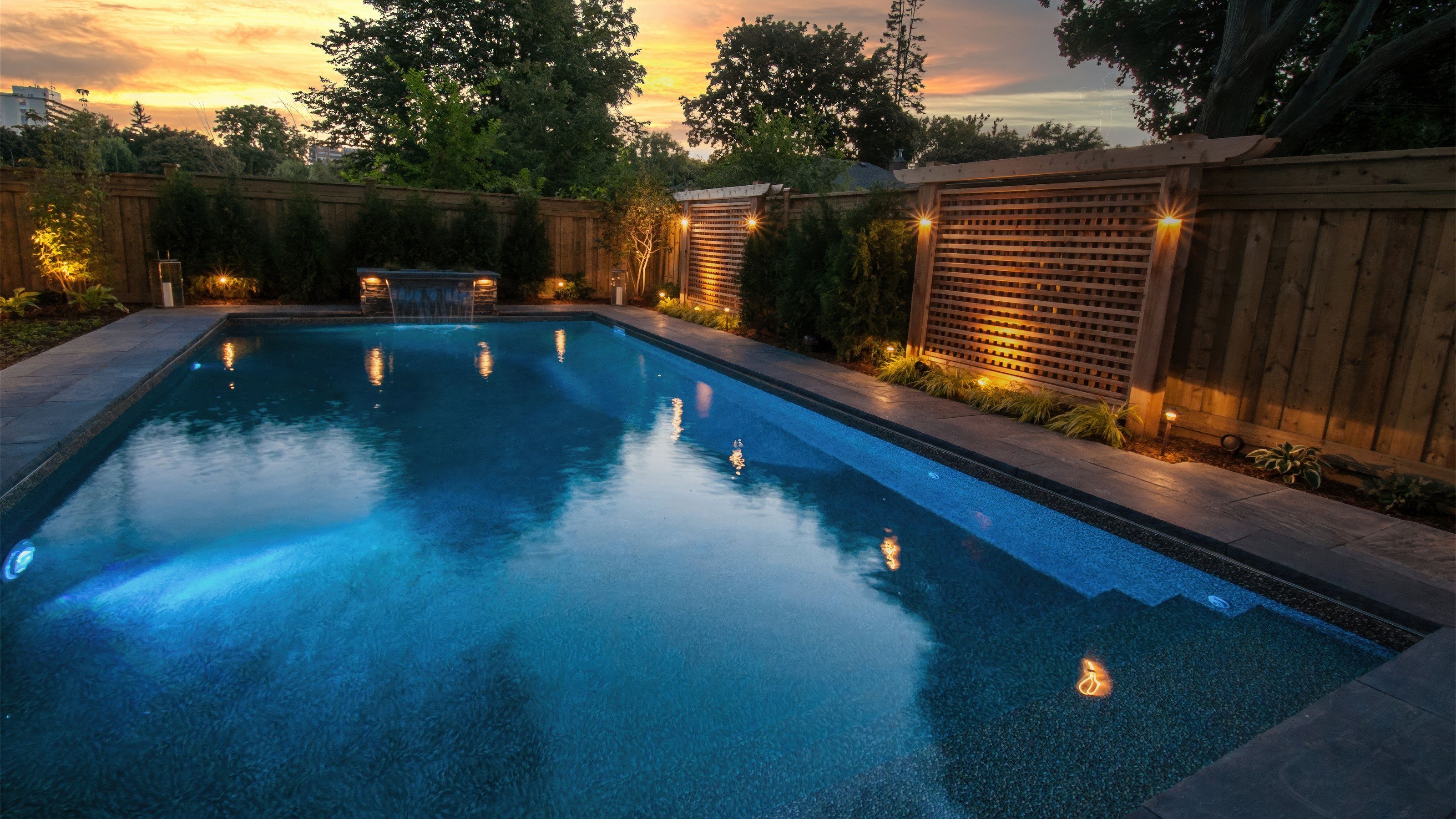 Family staycation swimming pool design