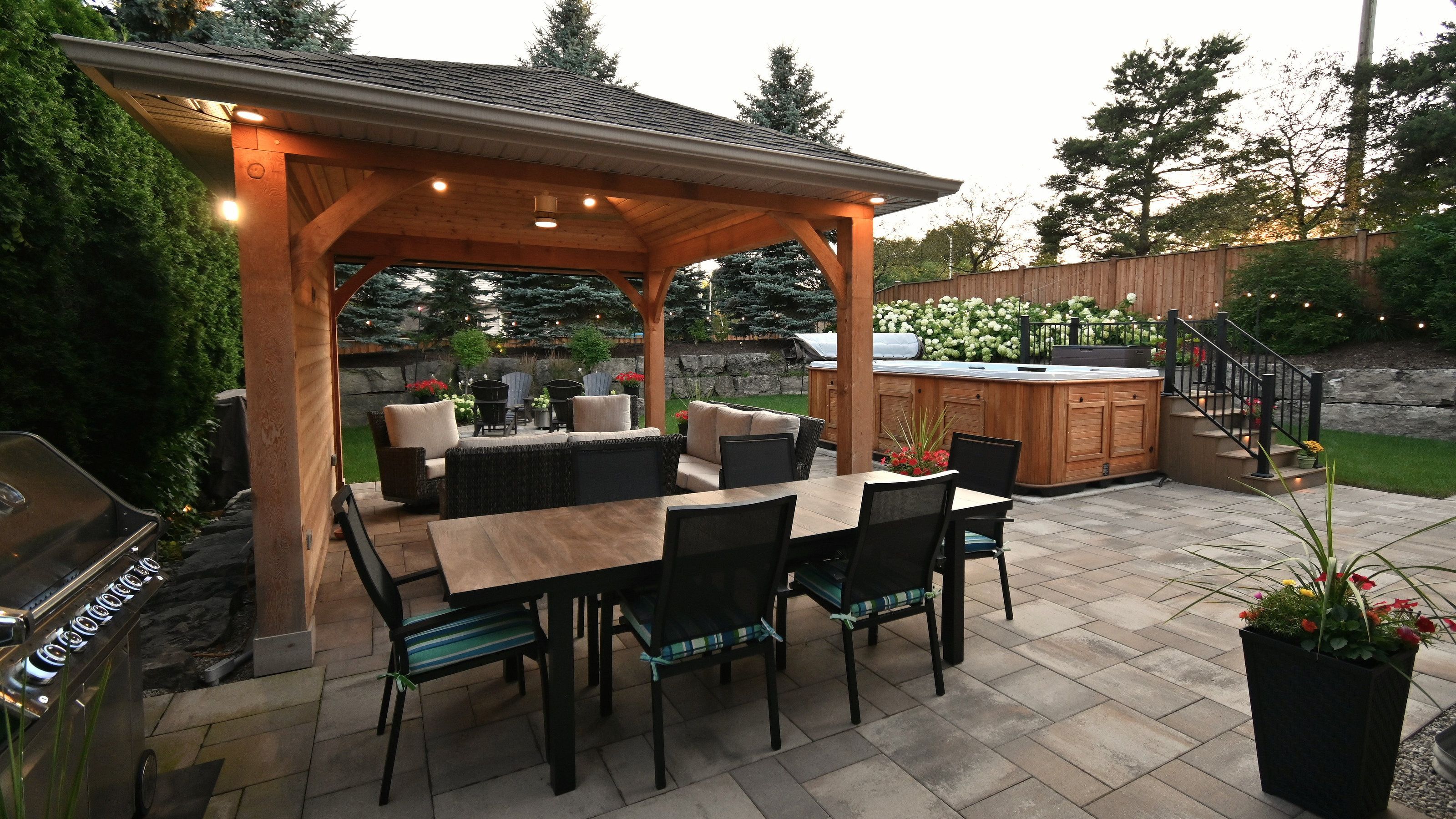 Relaxation patio and pavilion design
