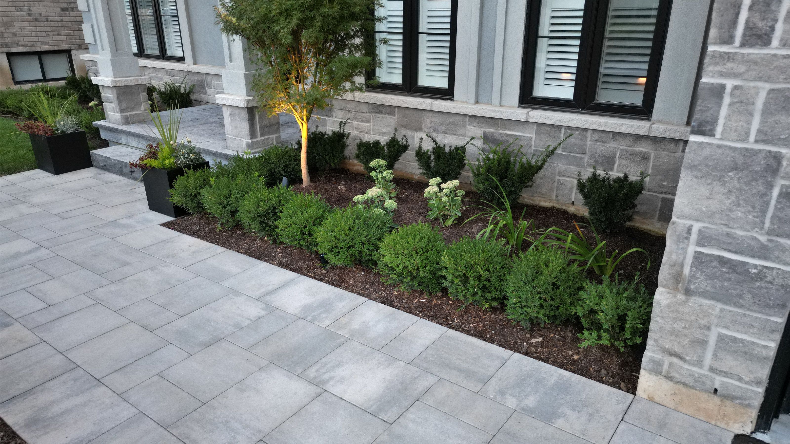 Front yard garden landscaping