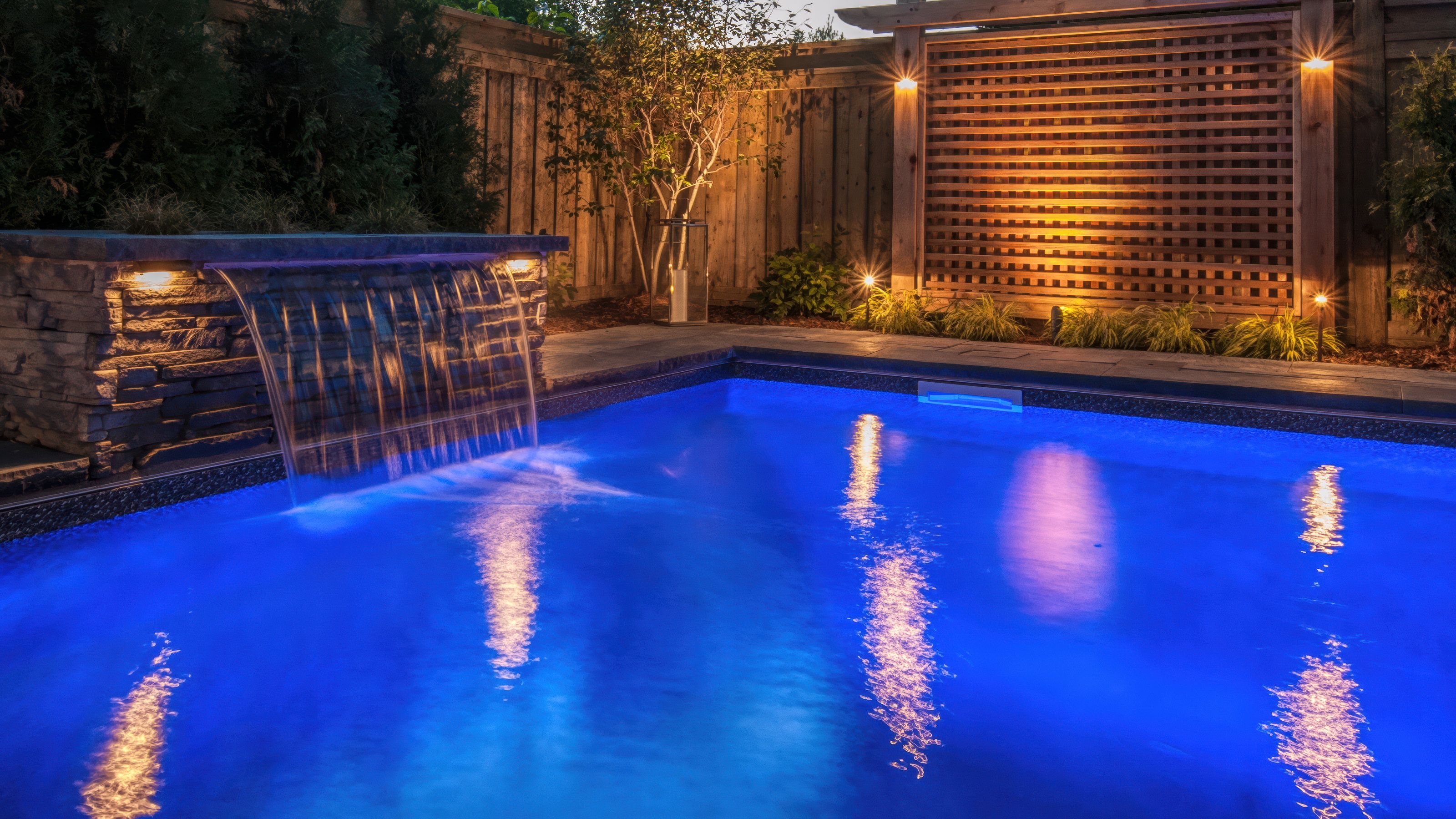 Elegant landscape lighting design