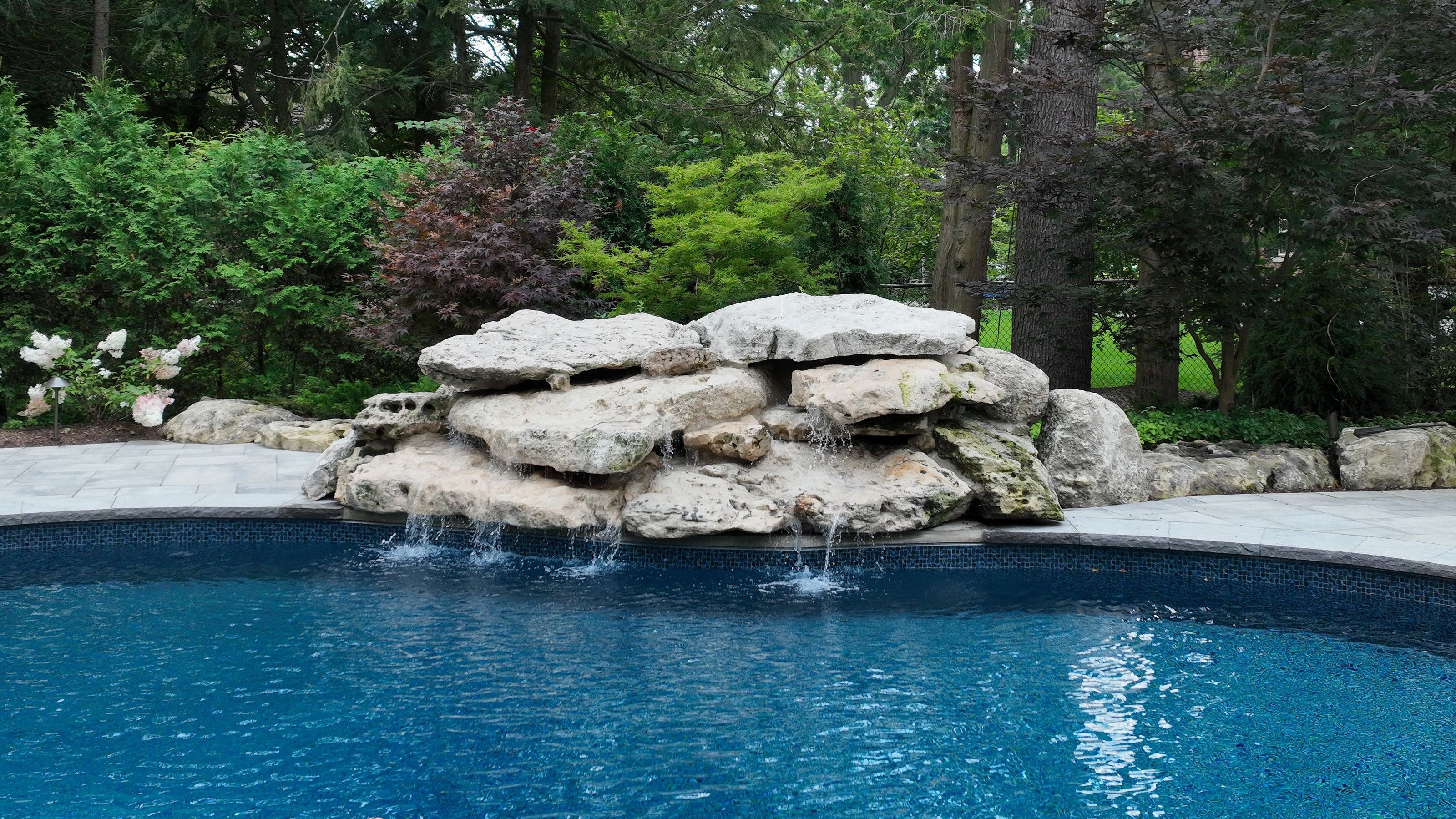 Detailed View of Waterfall Feature