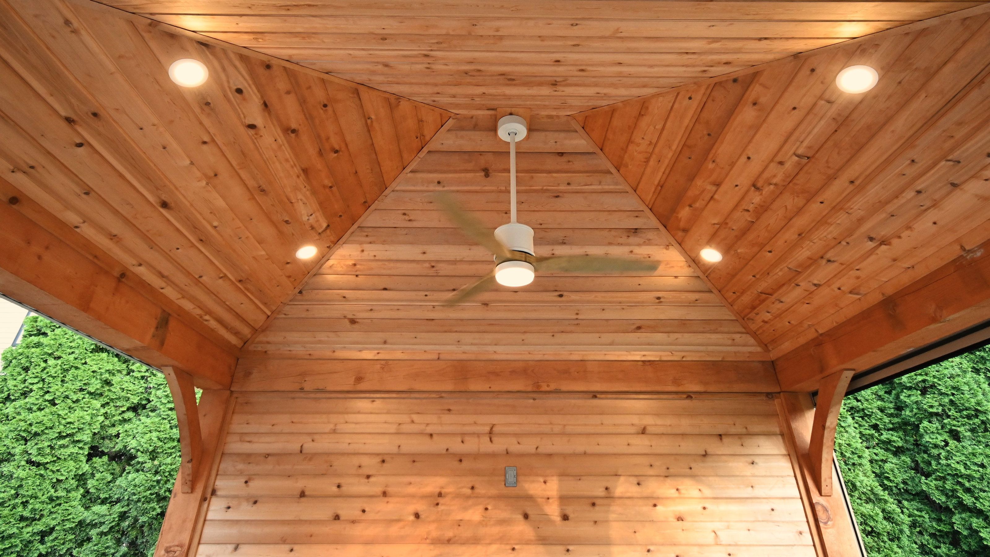 Pavilion Detail in Backyard Relaxation Project