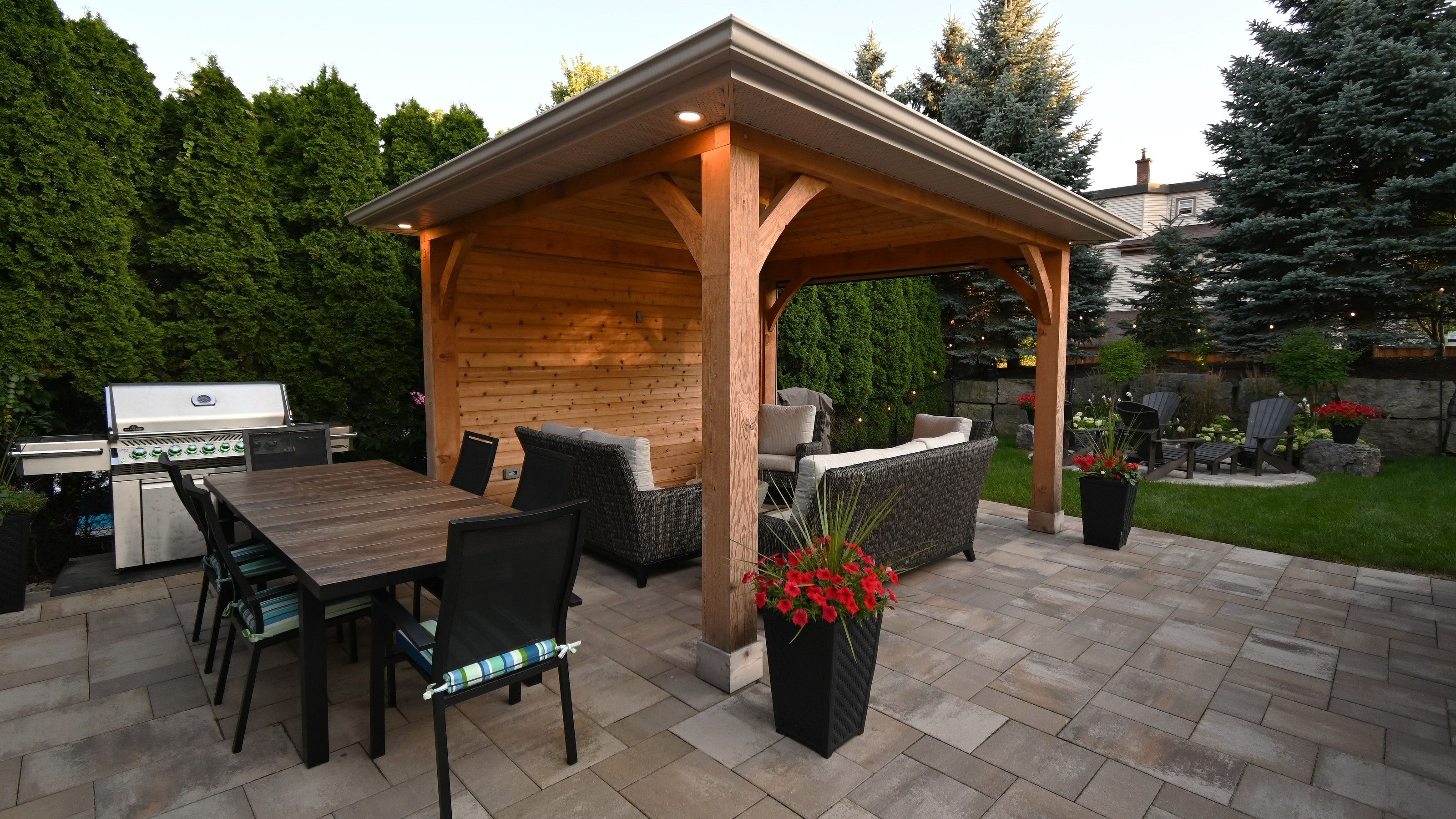 Pavilion in Backyard Relaxation Project