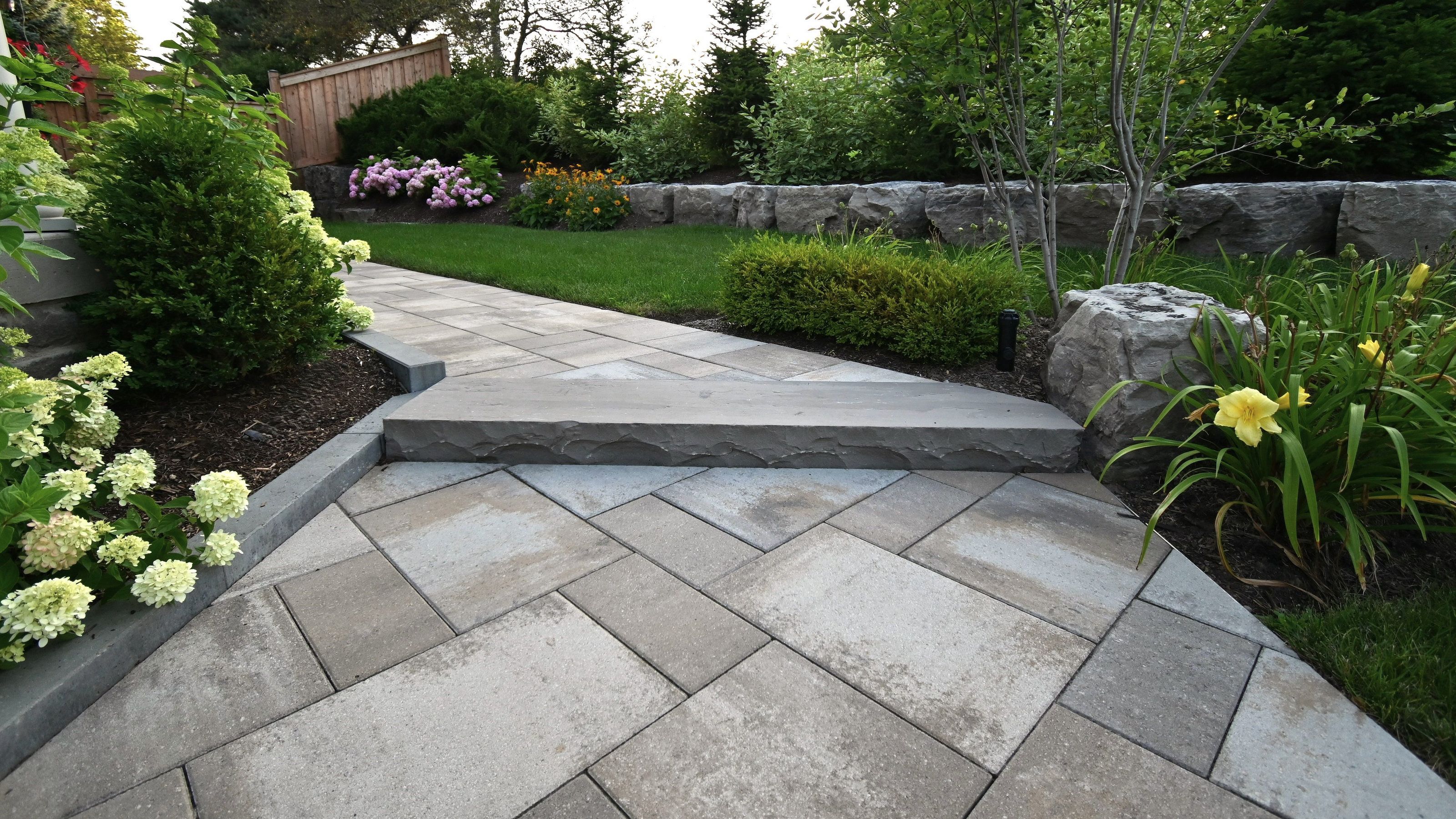 Walkway Detail in Backyard Relaxation Project