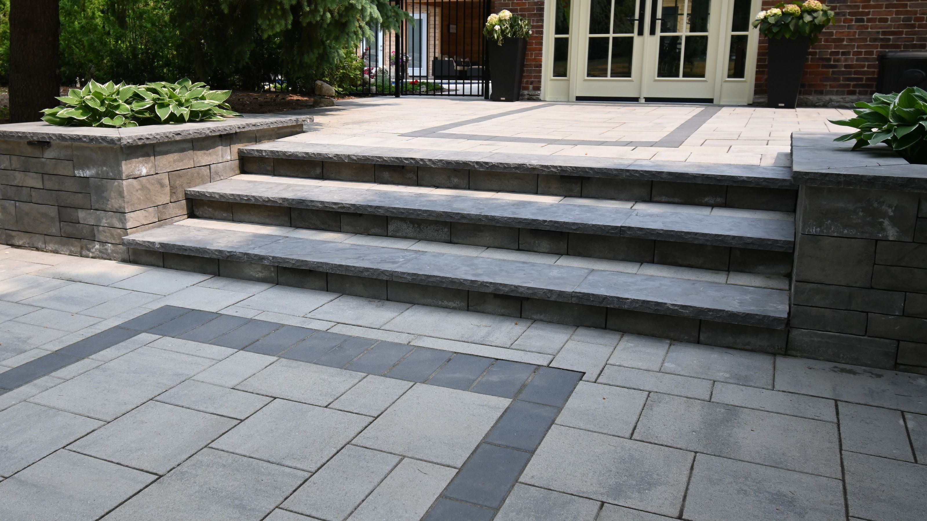 Detailed View of Side Patio Steps