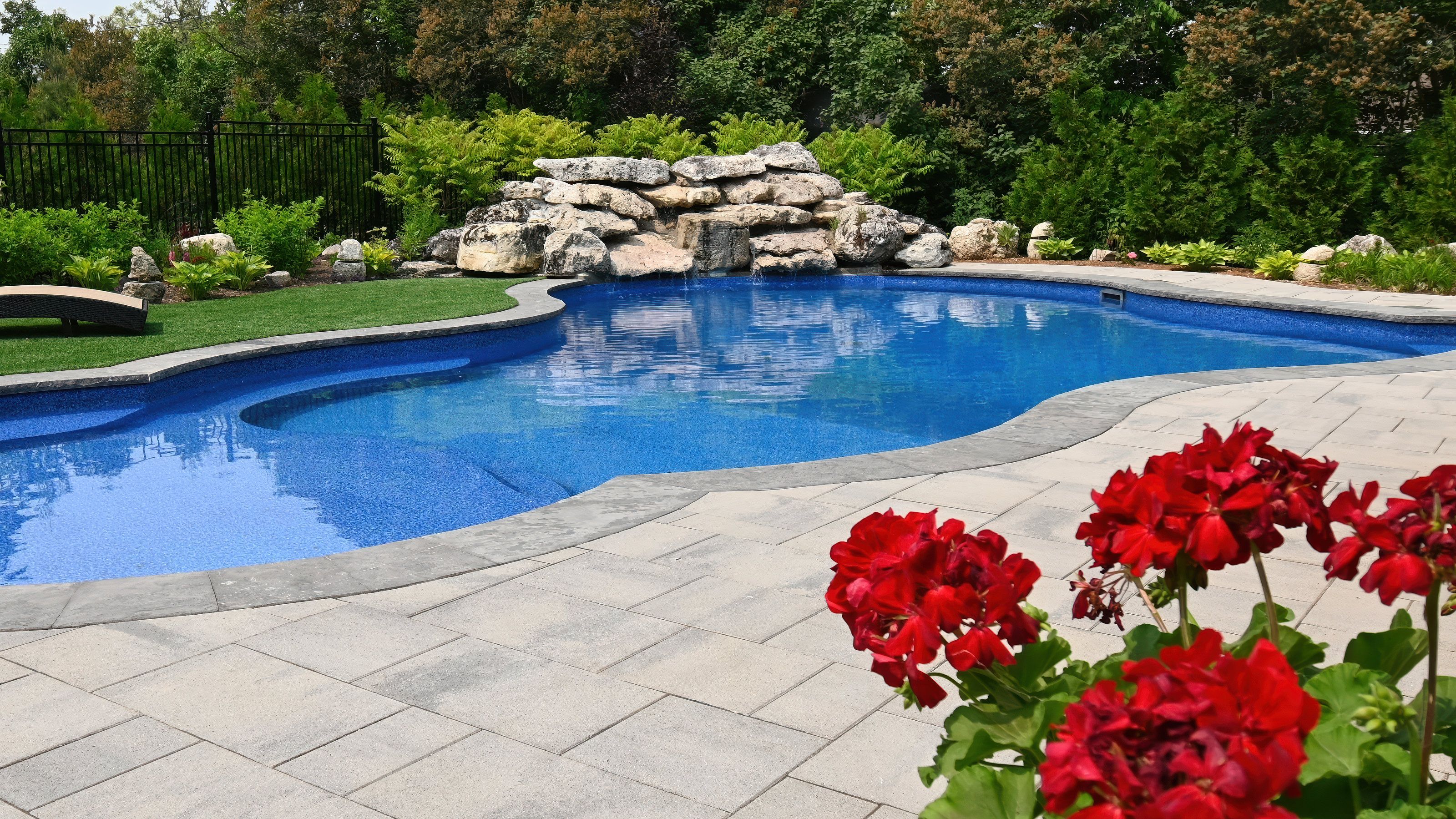 Waterfall Feature at Backyard Resort