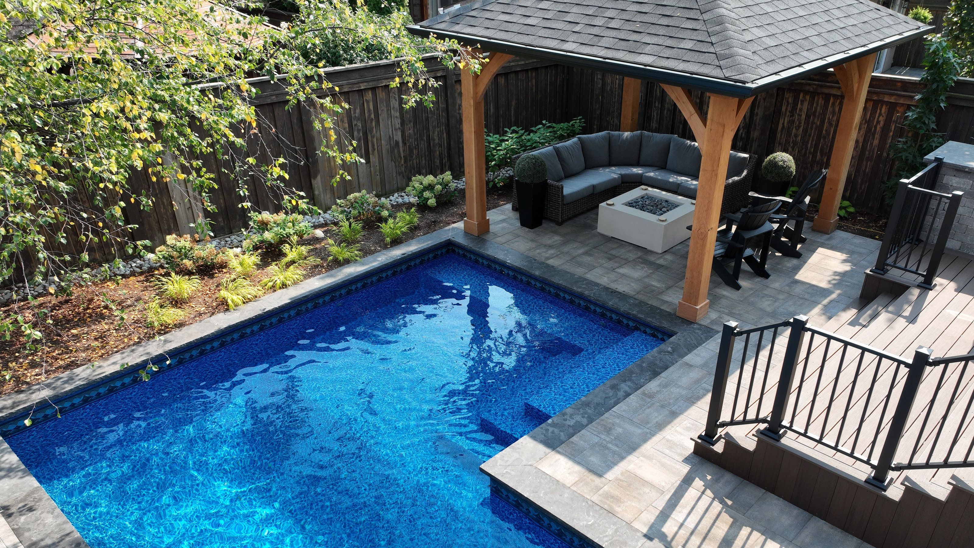 Overhead View of Pavilion in Cozy Chill Project