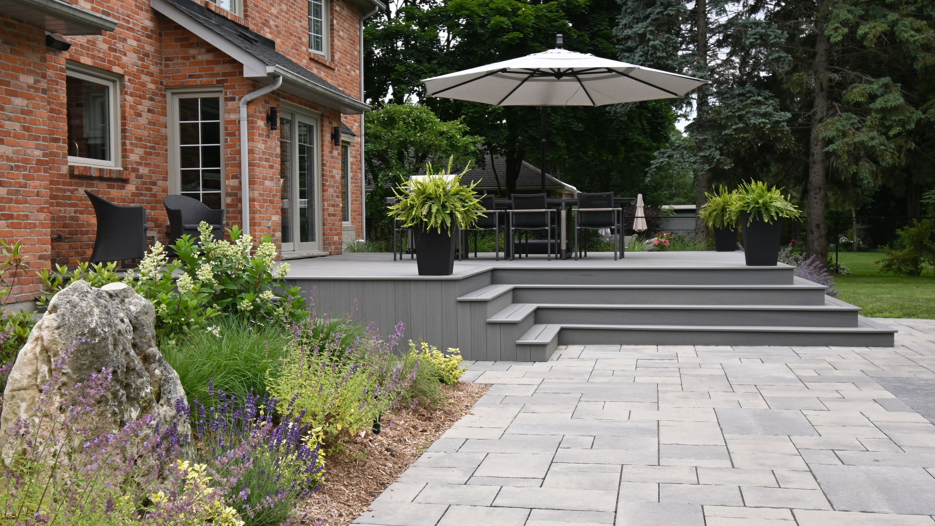 Deck and Garden Integration at Staycation Resort